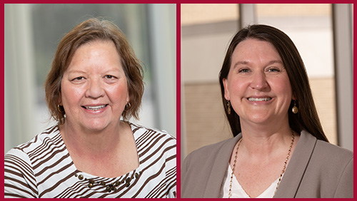 Portrait images of Pauletta Burns and Belinda McMurry.