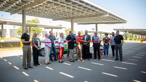 Solar Panels Ribbon Cutting