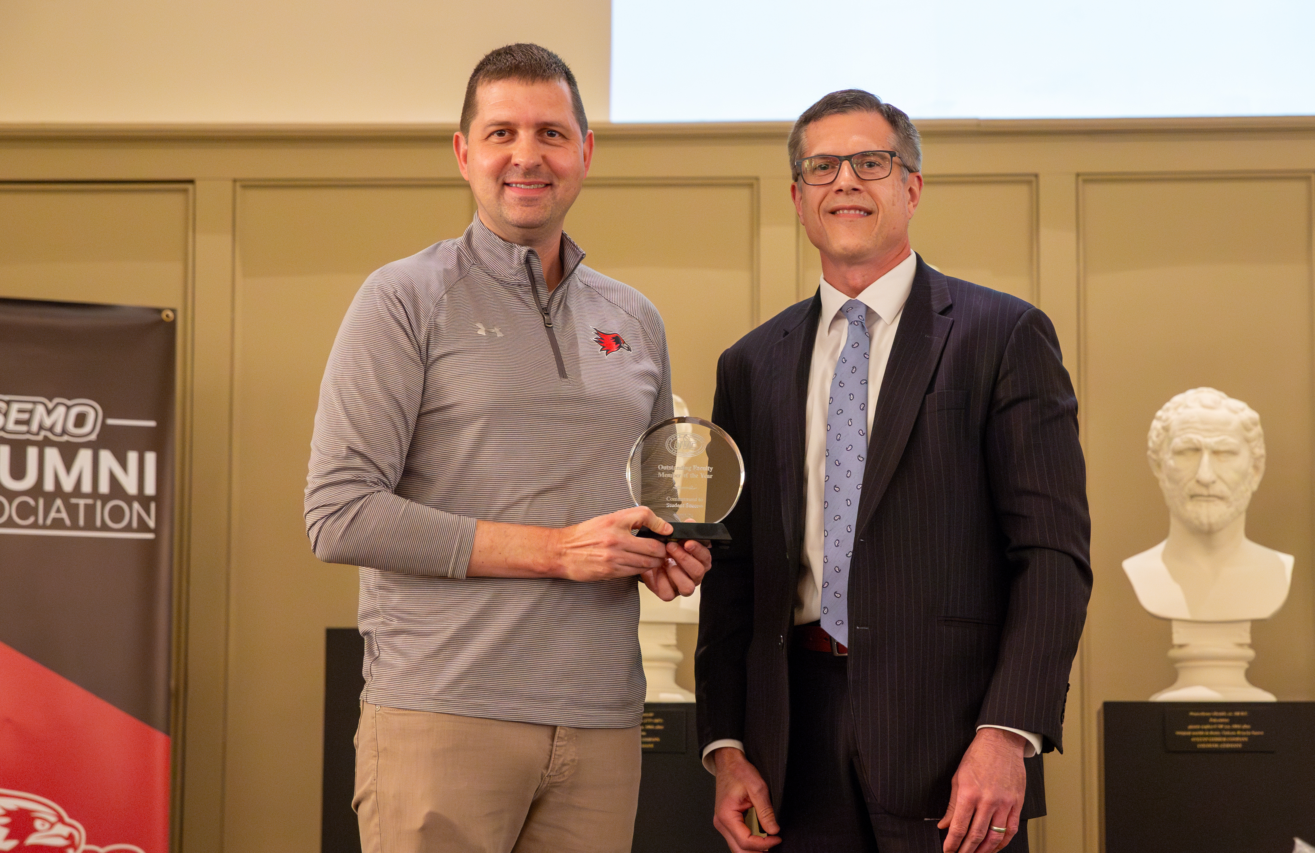 Adam Criblez receives his OVC Faculty Award.