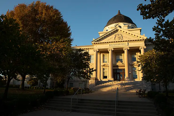 The front of SEMO's Academic Hall.
