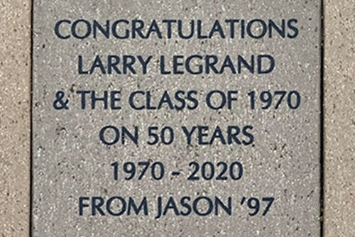 LeGrand brick in SEMO's Heritage Plaza