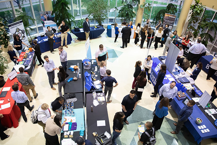 Attendees at SEMO's Accounting Department's Meet the Firms Night.