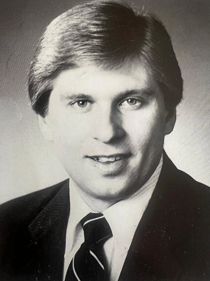 A portrait of a young man. 