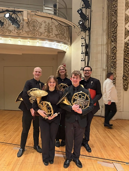 SEMO students perform in Cincinnati Music Hall in Cincinnati, Ohio at WindFest.