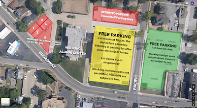 Homecoming Weekend Parking Lot, Street Closures Announced