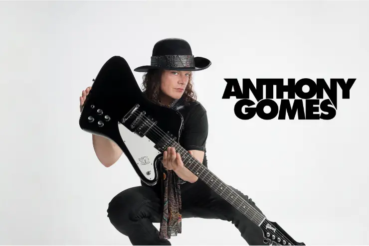 promotional image featuring a portrait and the name 'anthony gomes' in text