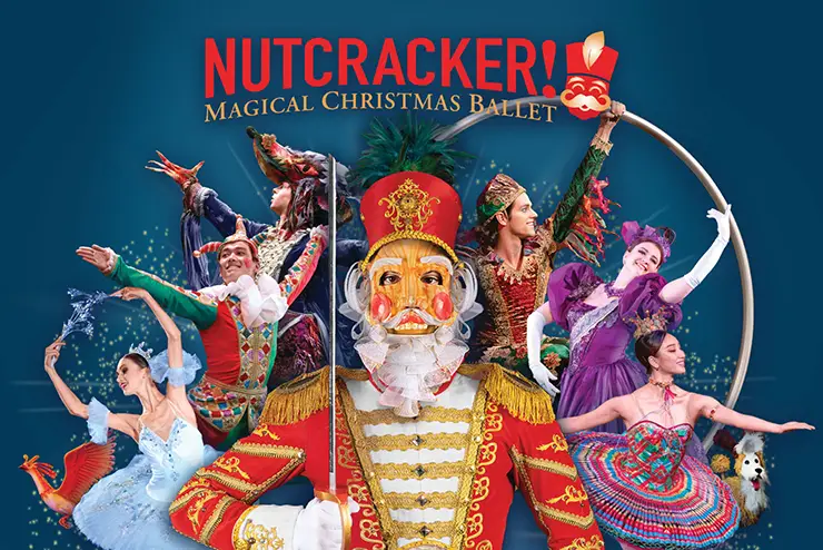 an image advertising the nutcracker ballet at the river campus