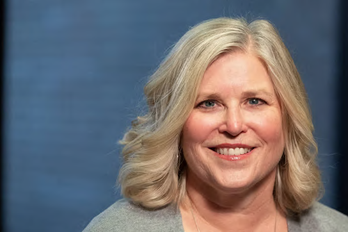 Michelle Irby, director of campus life, smiles.