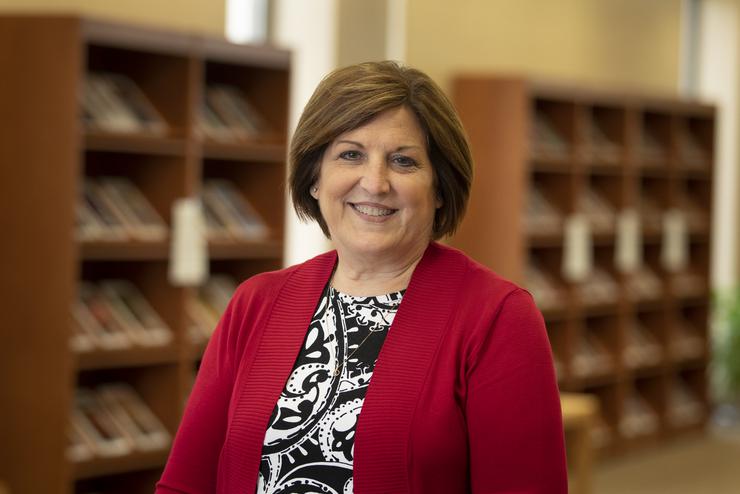 Sandy Hinkle smiles for the camera