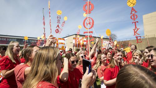 Greek Week students participate in Greek Games