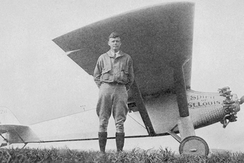 Charles Lindbergh flew across the Atlantic in 1927