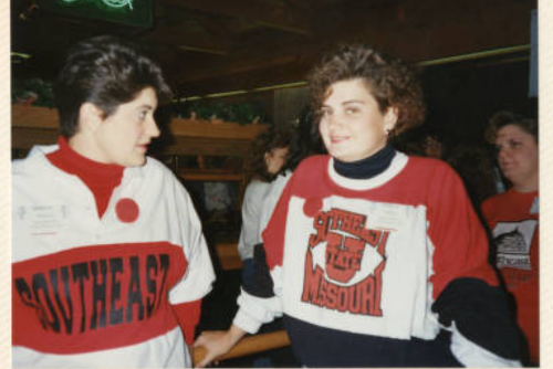 SEMO Students wear shirts with the University's name and logo.