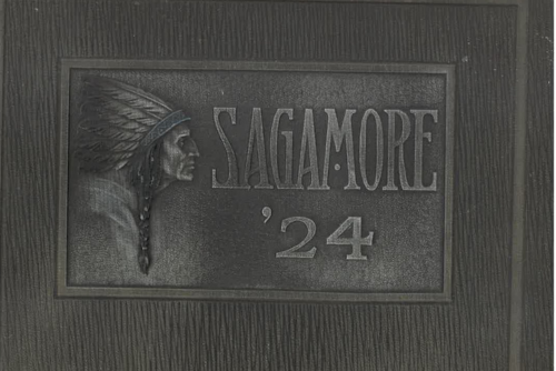 The front of the Sagamore features a Native American chief illustration.