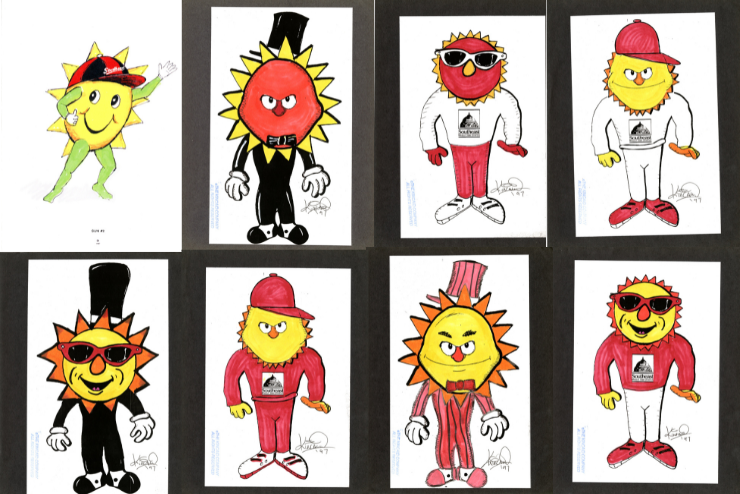 Various mascot options are submitted to SEMO staff.