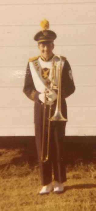 dennis-nial in a band uniform