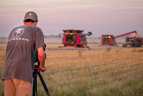 Brandon Martin works on her show, Daybreak