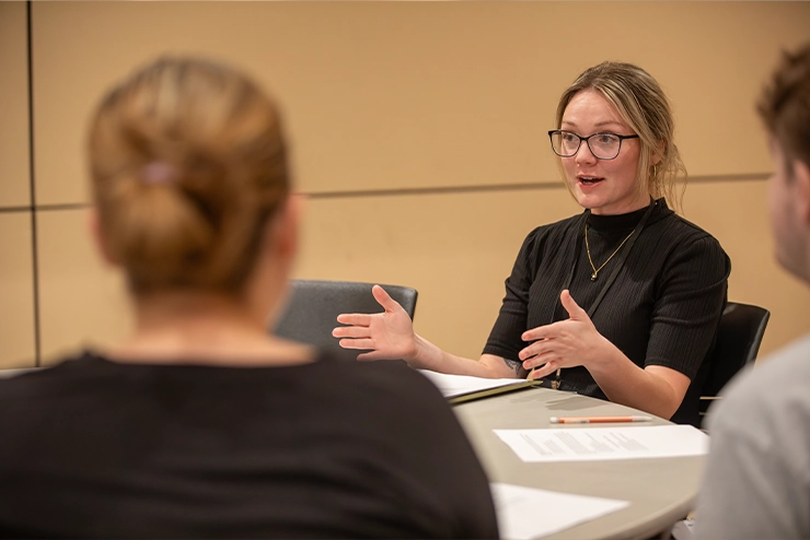 Student building her career through experiential learning while at SEMO with supportnet