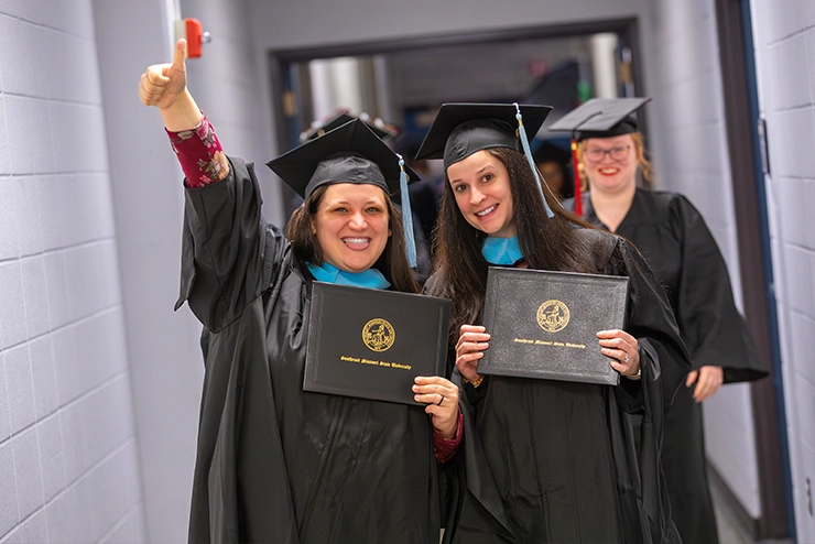 Graduates enjoying their extra scholarship options at SEMO