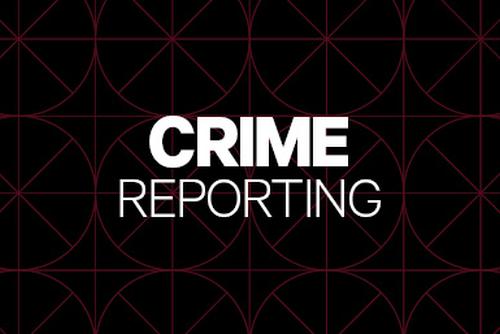 The words "Crime Reporting" in white on a black background.