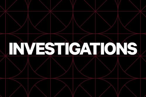 The words "Investigation Division" in white on a black background.