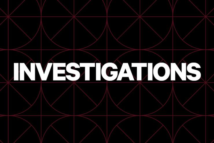 The words "Investigation Division" in white on a black background.