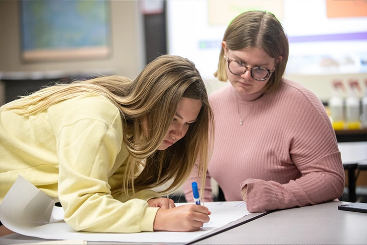2 Students learning from Development Framework for Faculty developed by the Center for Teaching and Learning
